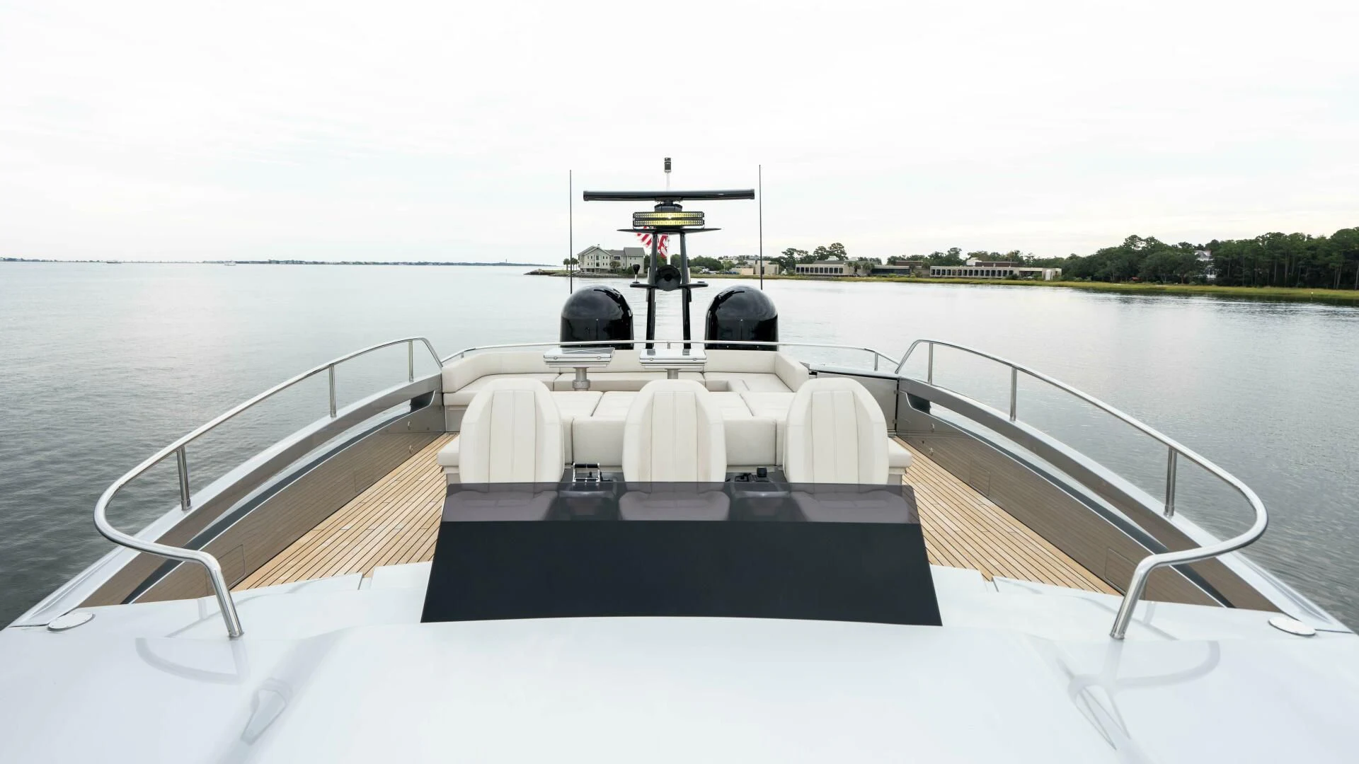 a boat on the water aboard STALLION Yacht for Sale