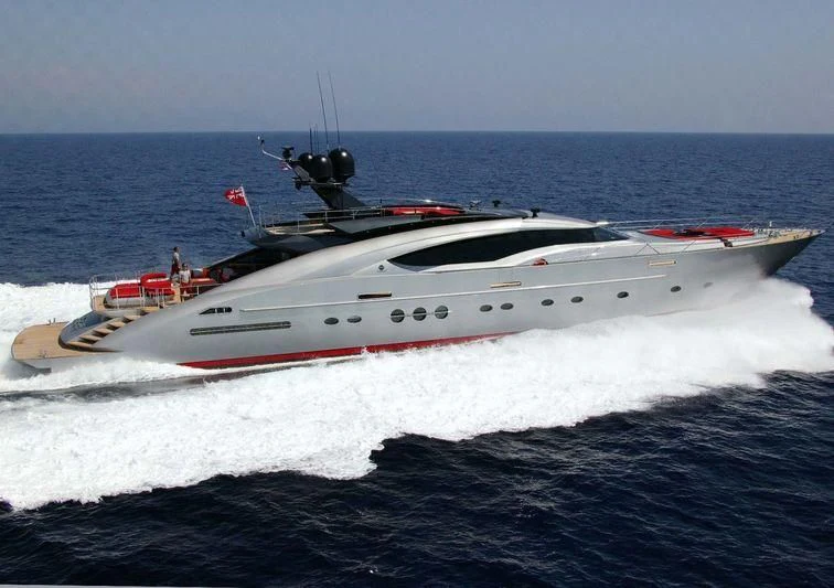 a large white yacht aboard DRAGON Yacht for Sale