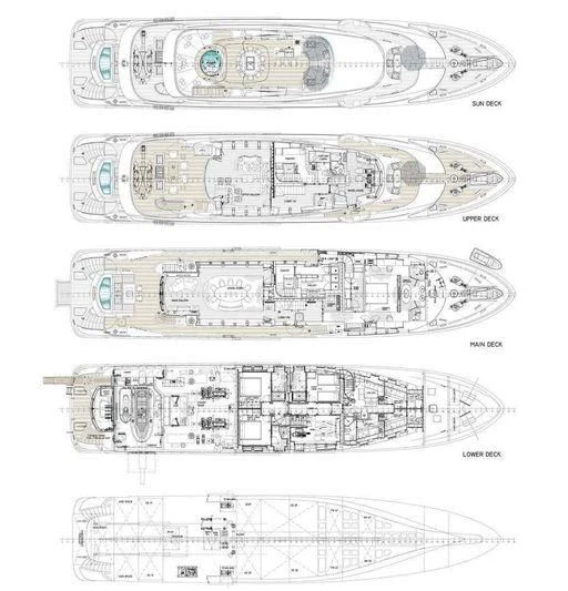 diagram aboard AZIZA Yacht for Sale