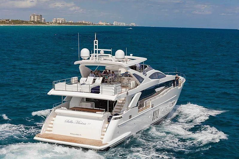 a boat on the water aboard BLACKJACK Yacht for Sale