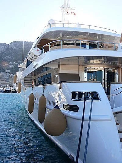 a boat on the water aboard MY SAGA Yacht for Sale