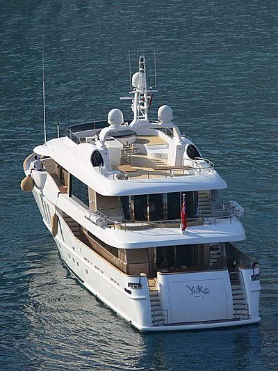 a boat in the water aboard MY SAGA Yacht for Sale