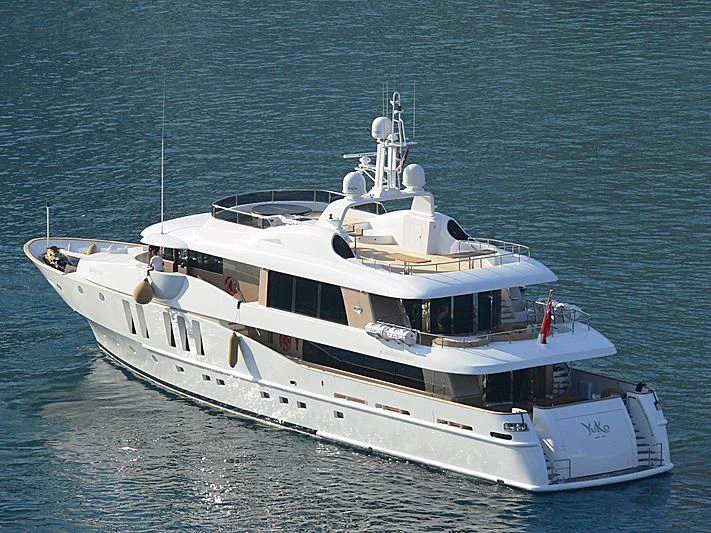 a boat on the water aboard MY SAGA Yacht for Sale