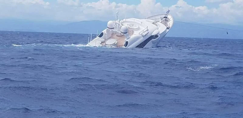 a ship in the water aboard MY SAGA Yacht for Sale