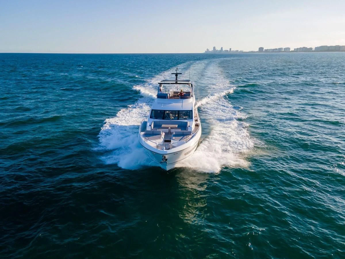 a boat on the water aboard MILAMO Yacht for Sale