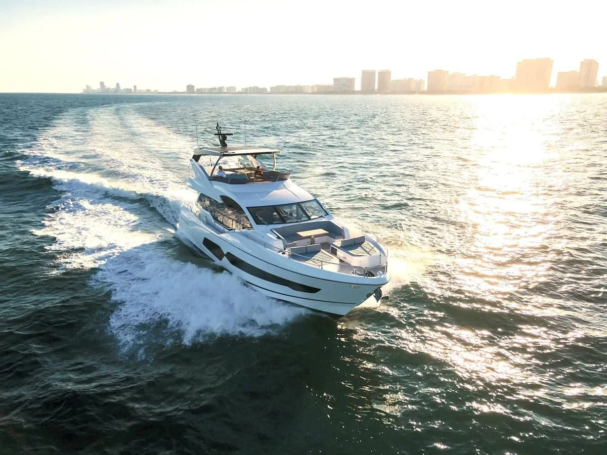 a boat on the water aboard MILAMO Yacht for Sale