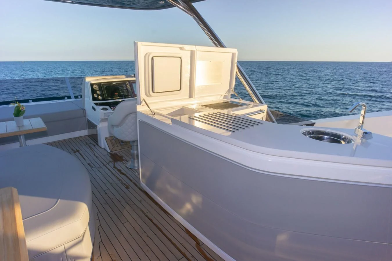 a boat on the water aboard MILAMO Yacht for Sale