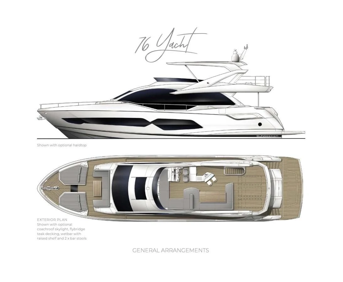diagram, engineering drawing aboard MILAMO Yacht for Sale