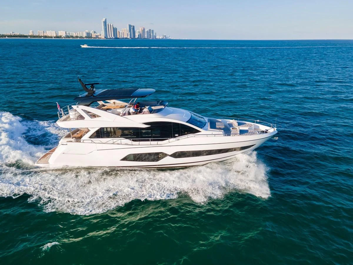 a boat on the water aboard MILAMO Yacht for Sale