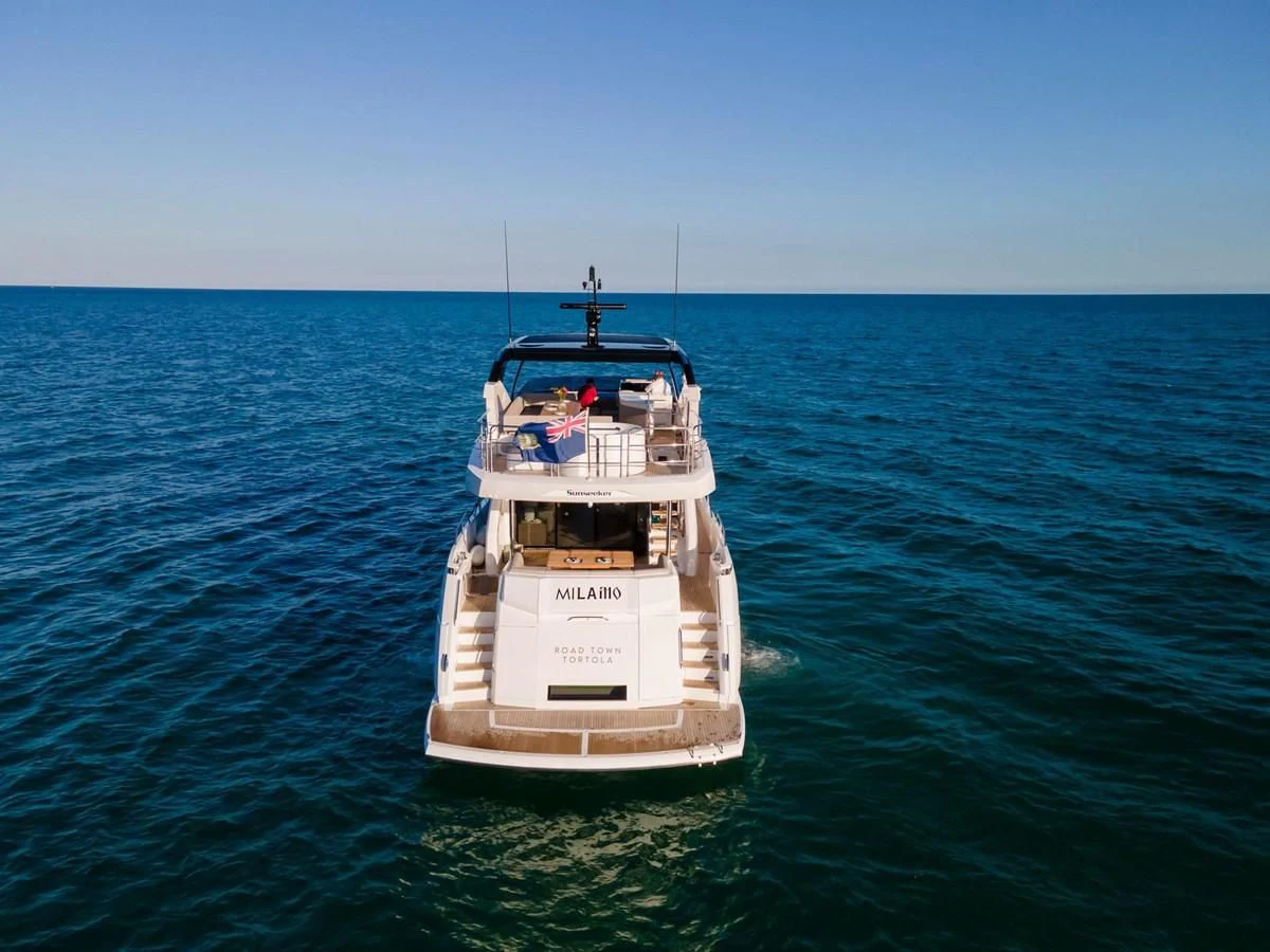 a boat in the water aboard MILAMO Yacht for Sale