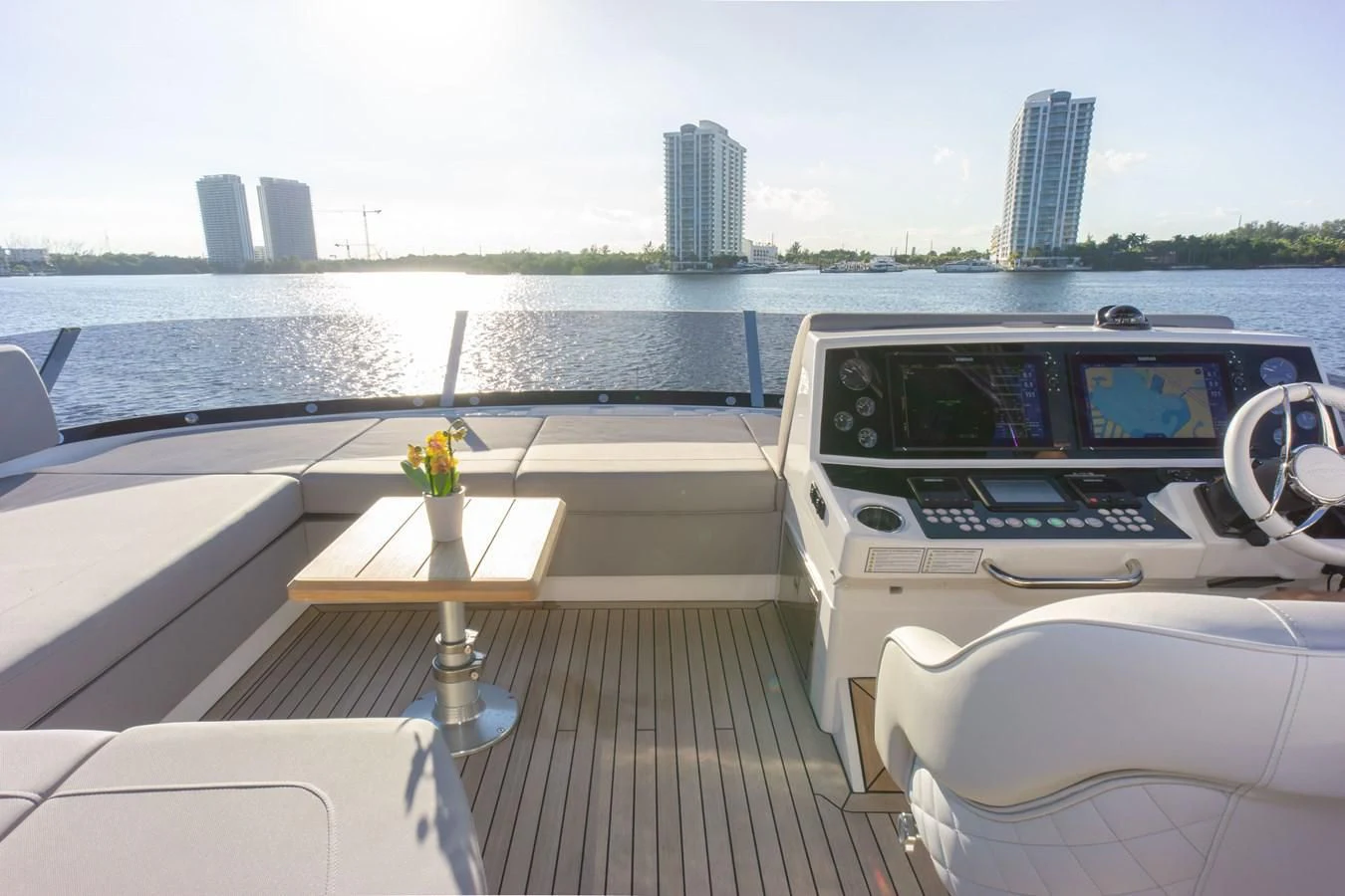 a boat on the water aboard MILAMO Yacht for Sale
