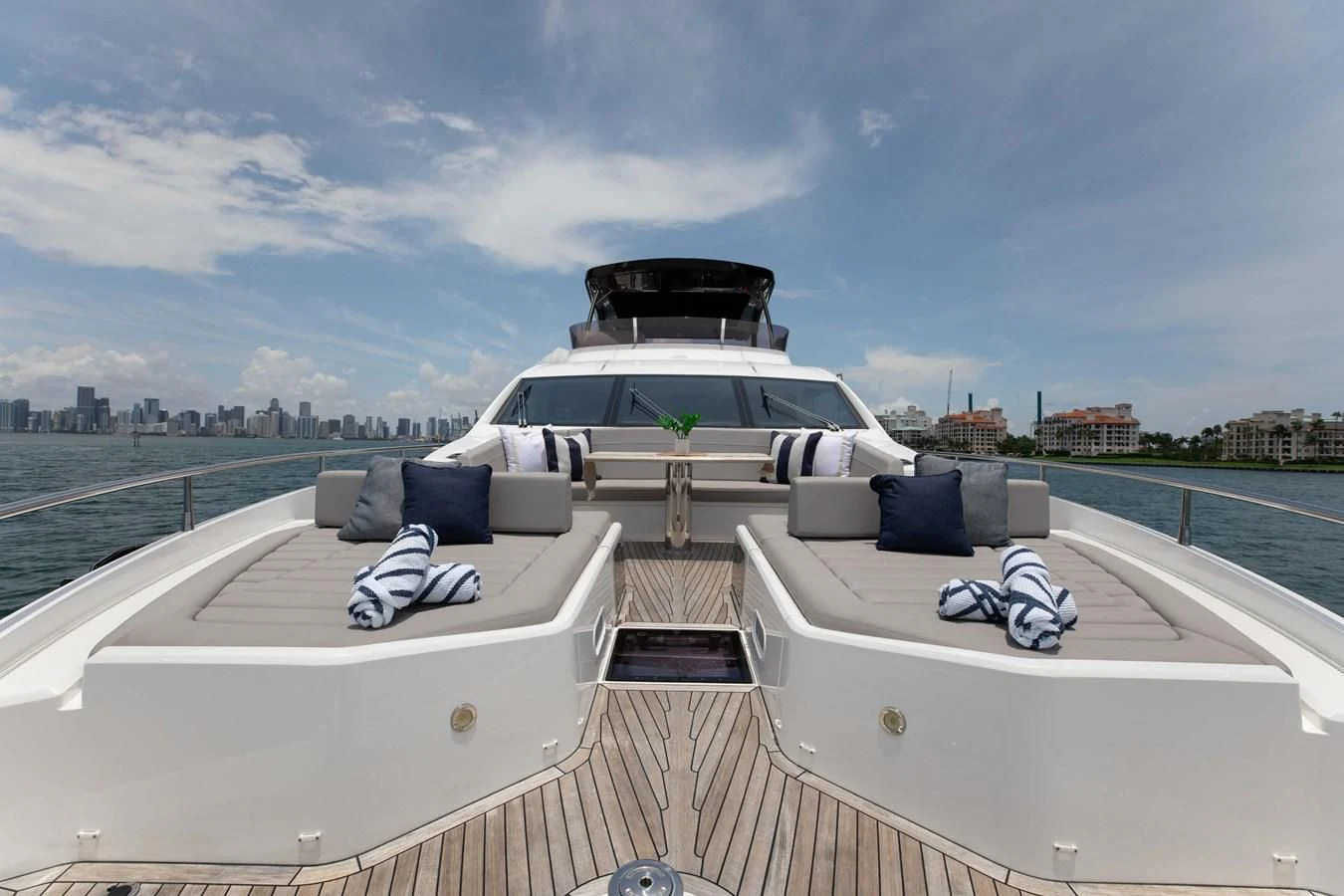 a boat on a deck aboard MILAMO Yacht for Sale