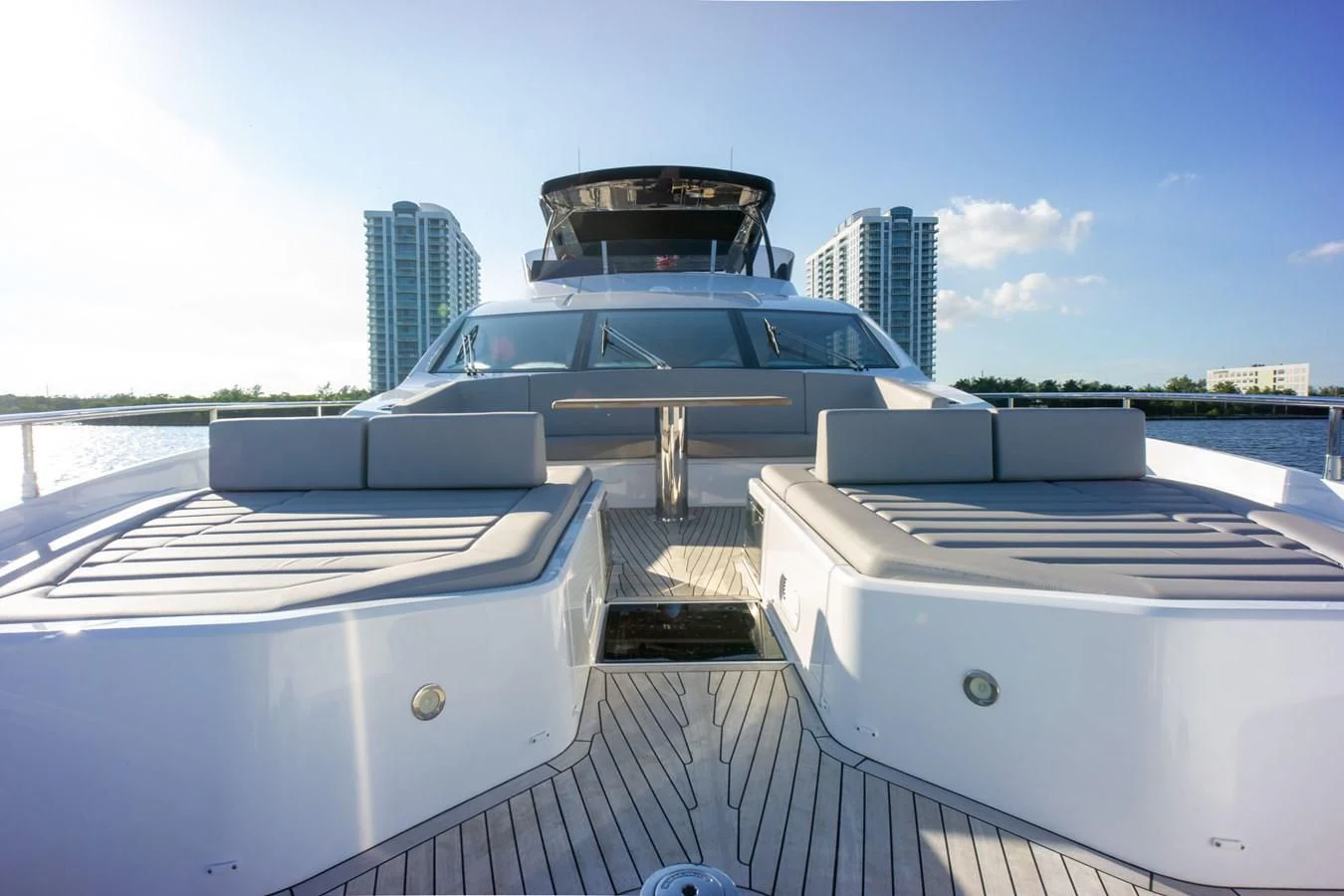 a boat on a deck aboard MILAMO Yacht for Sale