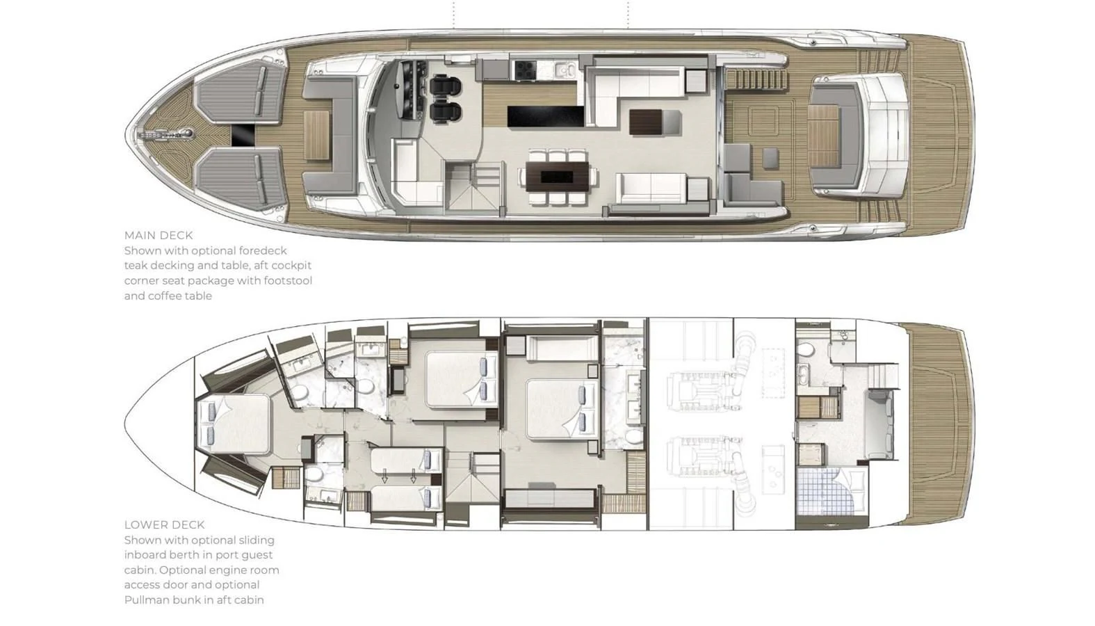 diagram, engineering drawing aboard MILAMO Yacht for Sale
