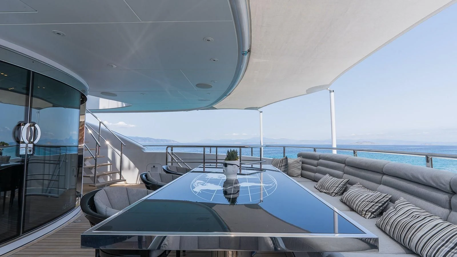 a boat on the water aboard BLISS Yacht for Sale