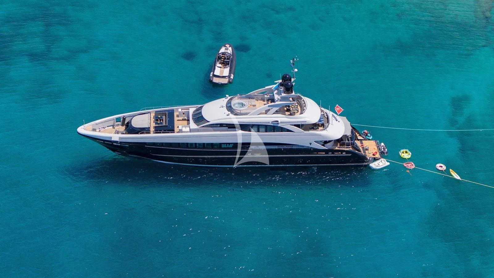 a couple of boats in the water aboard BLISS Yacht for Sale