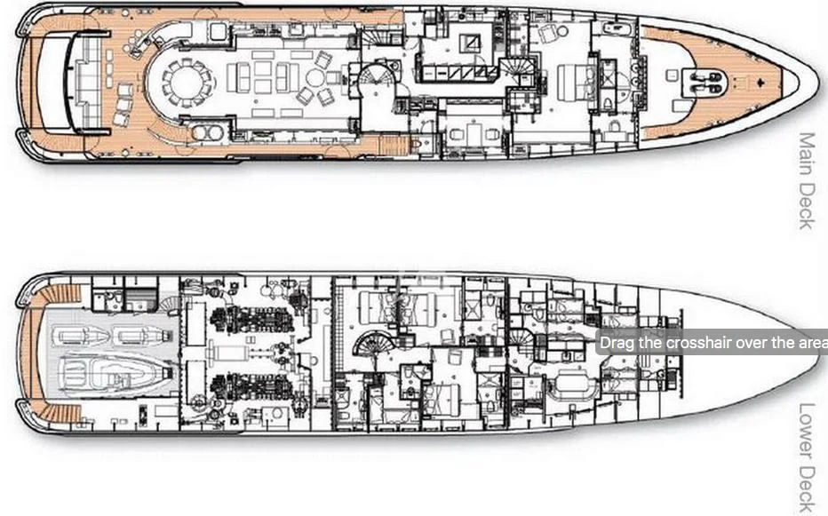 diagram, engineering drawing aboard BLISS Yacht for Sale