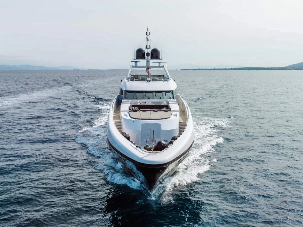 a boat on the water aboard BLISS Yacht for Sale