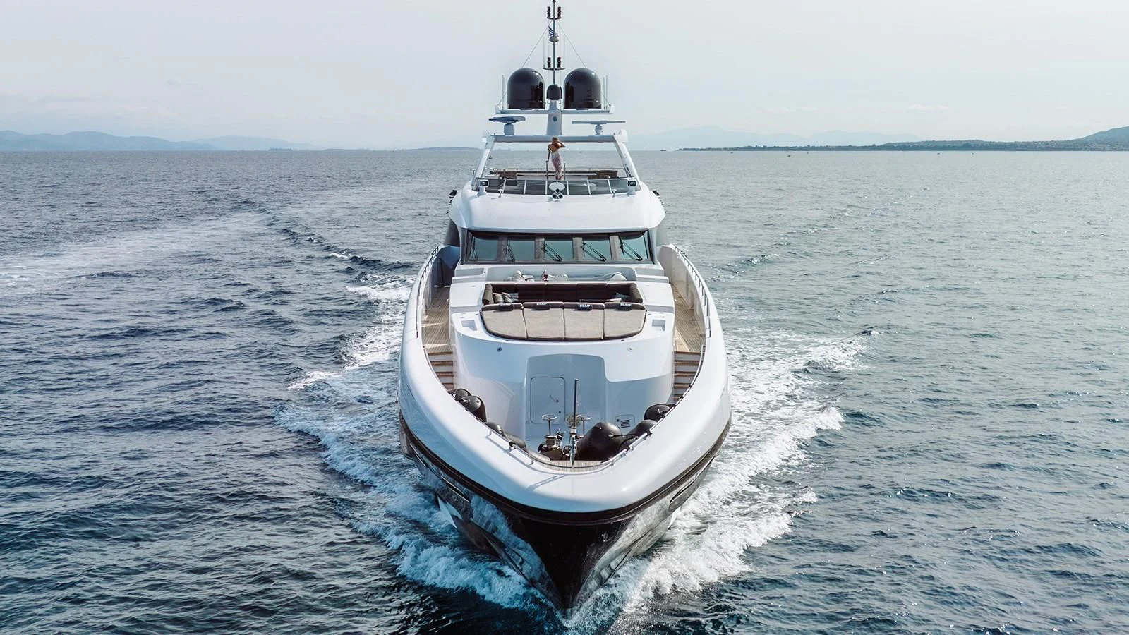 a boat on the water aboard BLISS Yacht for Sale