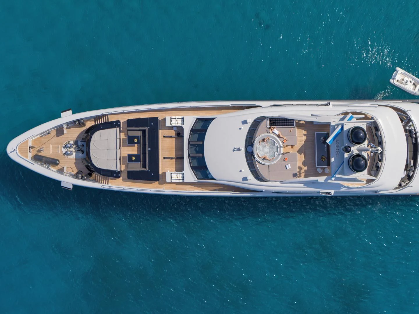 a close-up of a ship aboard BLISS Yacht for Sale