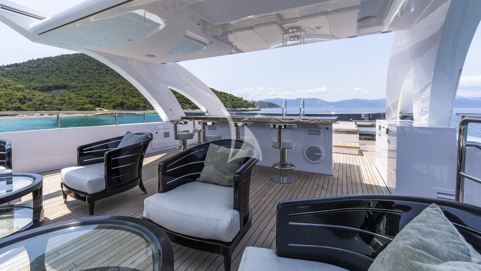 a boat on the water aboard BLISS Yacht for Sale