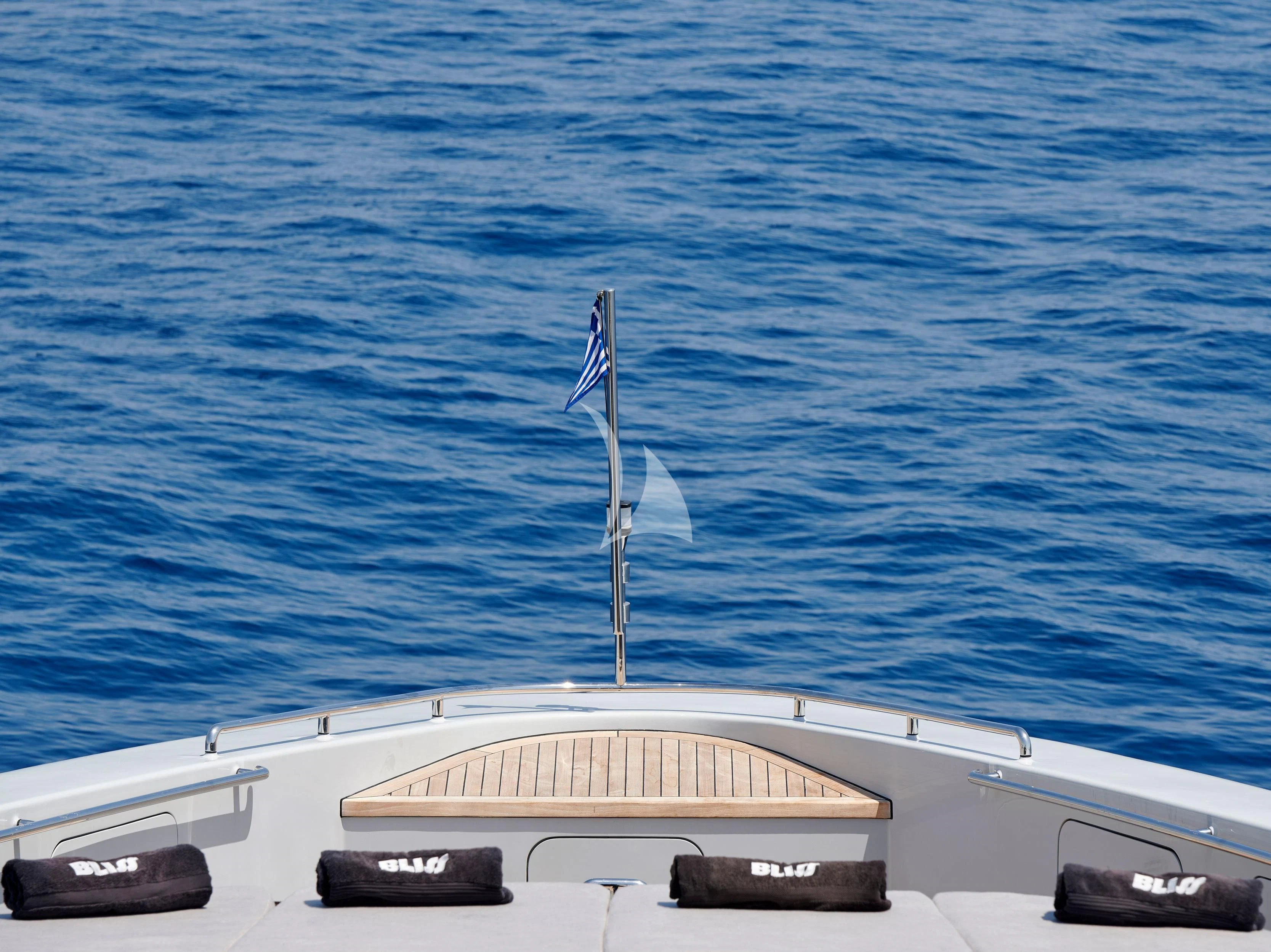 a boat on the water aboard BLISS Yacht for Sale