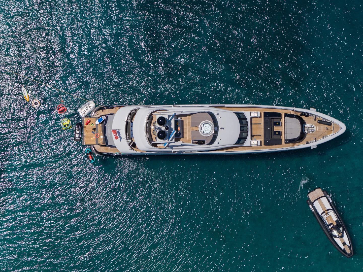 a boat in the water aboard BLISS Yacht for Sale