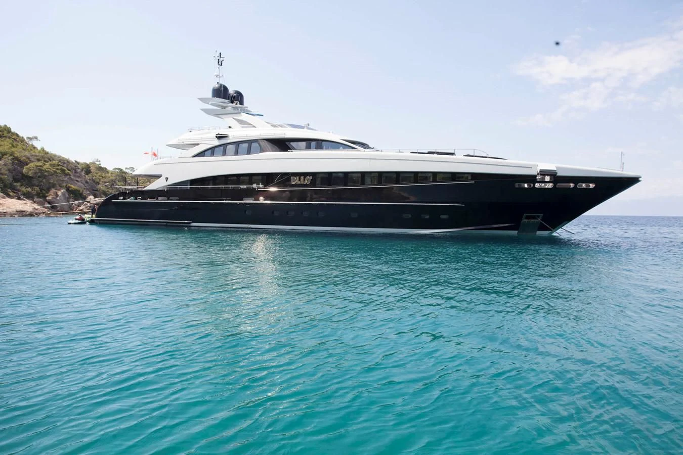 a boat in the water aboard BLISS Yacht for Sale