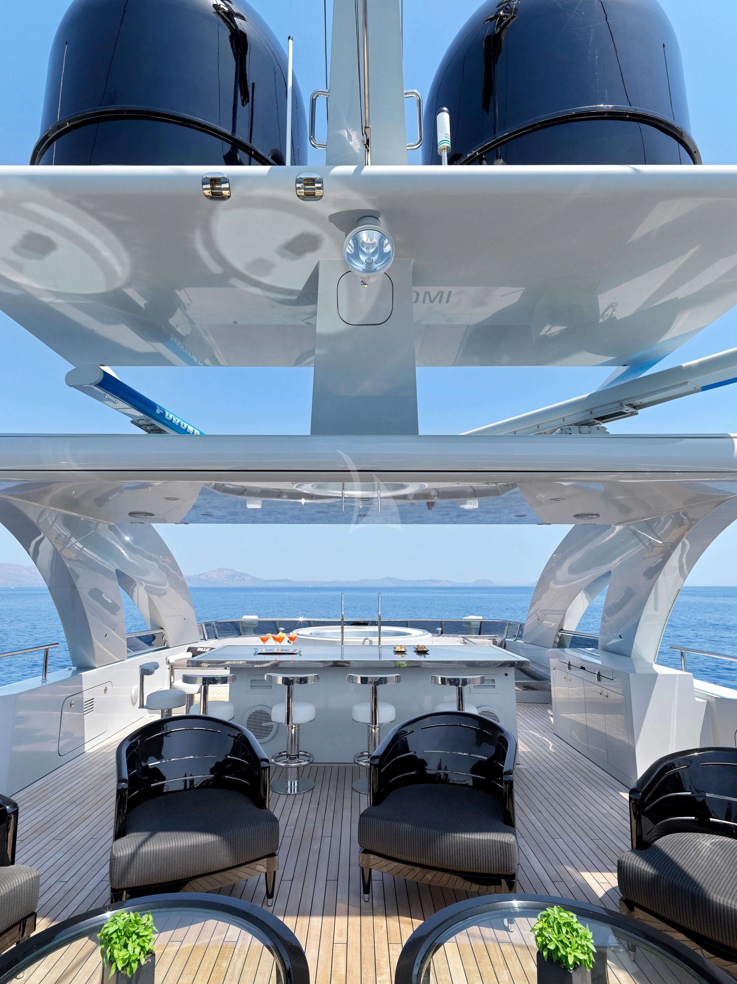 inside of a boat aboard BLISS Yacht for Sale
