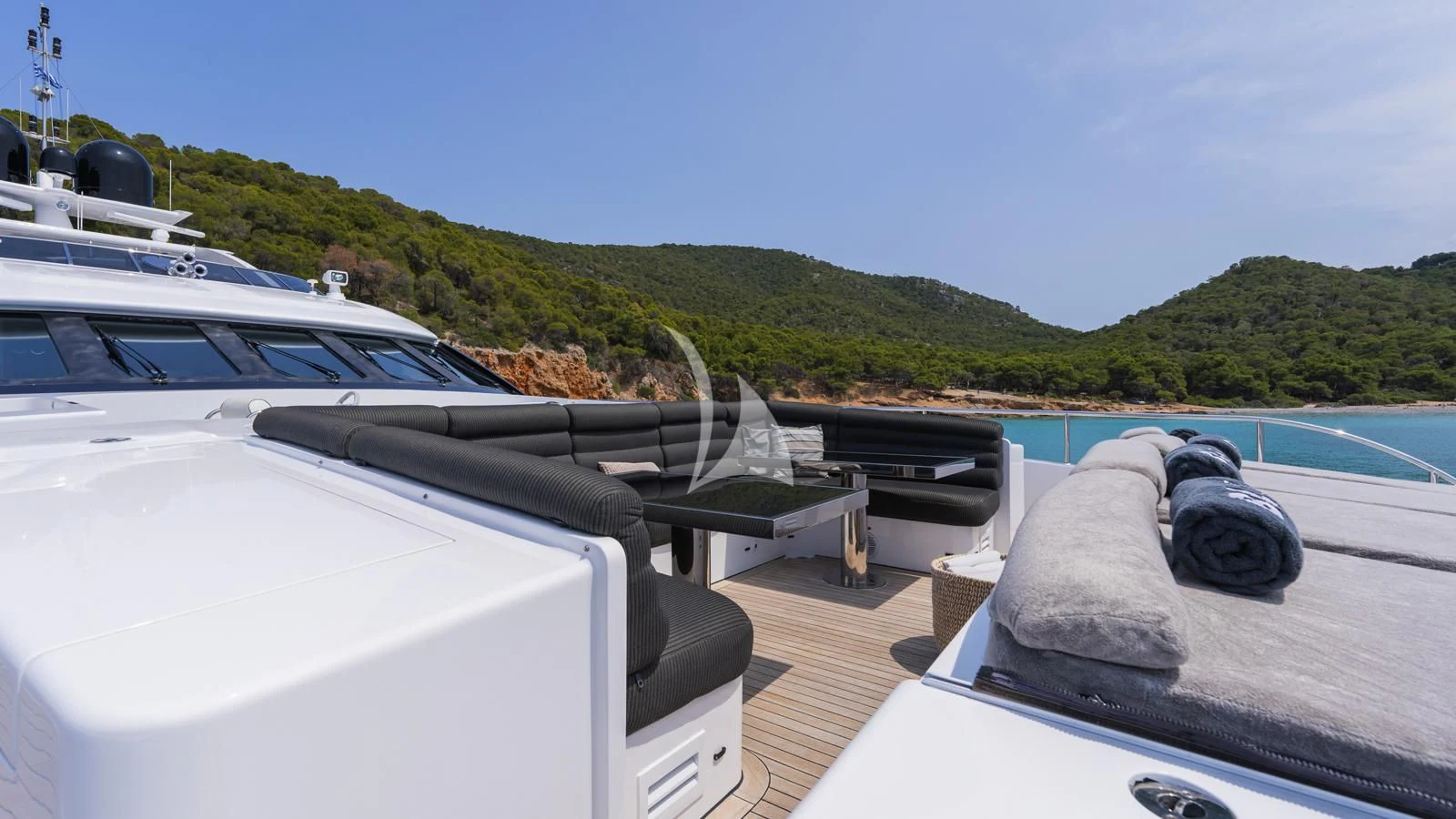 a boat on the water aboard BLISS Yacht for Sale