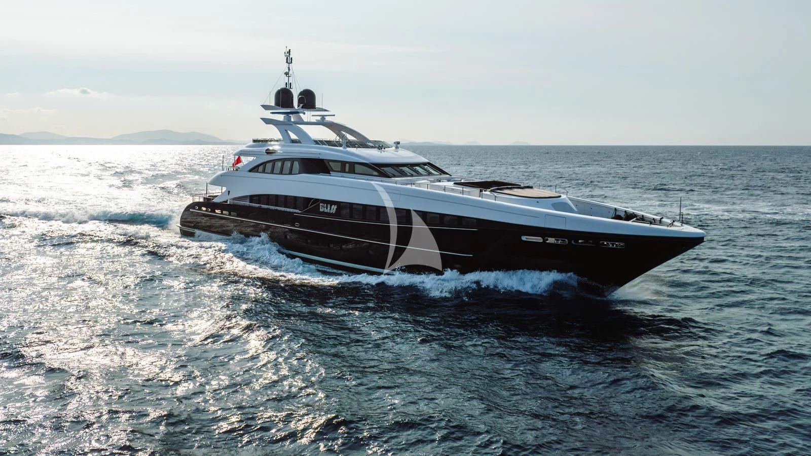 a boat in the water aboard BLISS Yacht for Sale