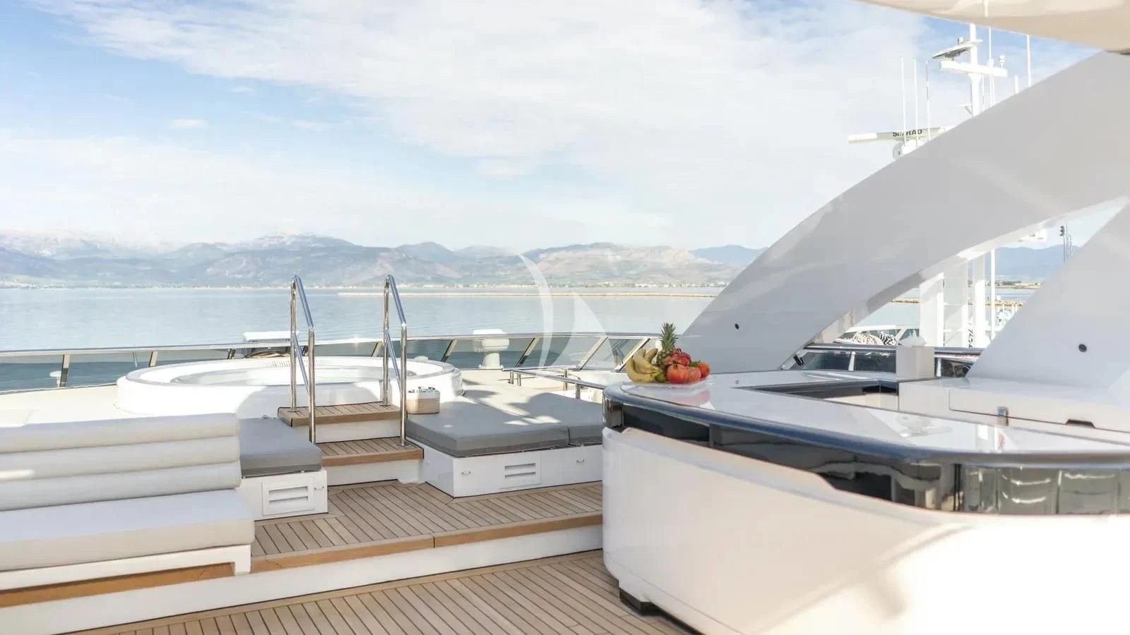 a boat on the water aboard BLISS Yacht for Sale