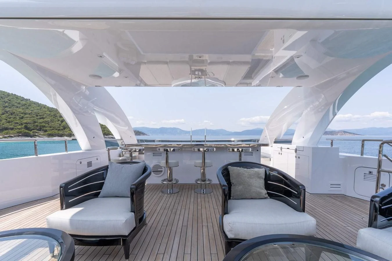 a boat on the water aboard BLISS Yacht for Sale