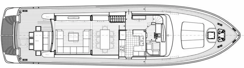 diagram, engineering drawing aboard SANLORENZO SL82-570 Yacht for Sale