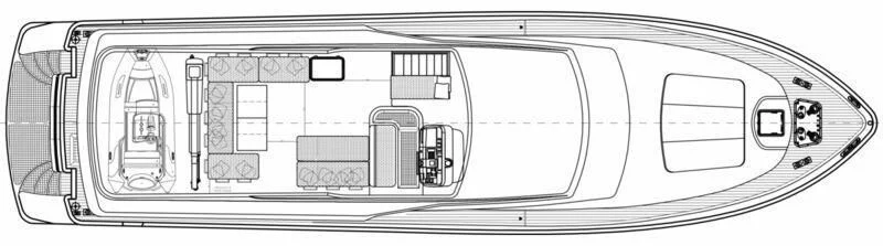 diagram, engineering drawing aboard SANLORENZO SL82-570 Yacht for Sale