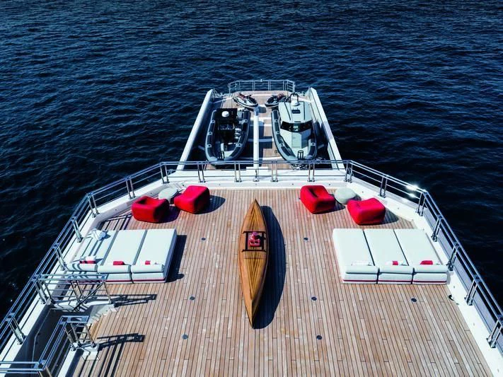 a boat on the water aboard WANDERLUST Yacht for Charter