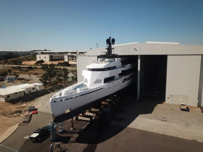 a large white ship aboard WANDERLUST Yacht for Charter