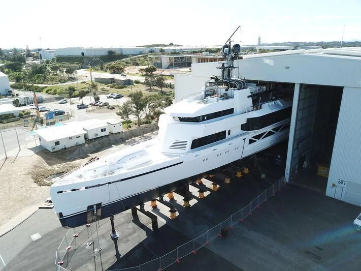 a large white boat aboard WANDERLUST Yacht for Charter