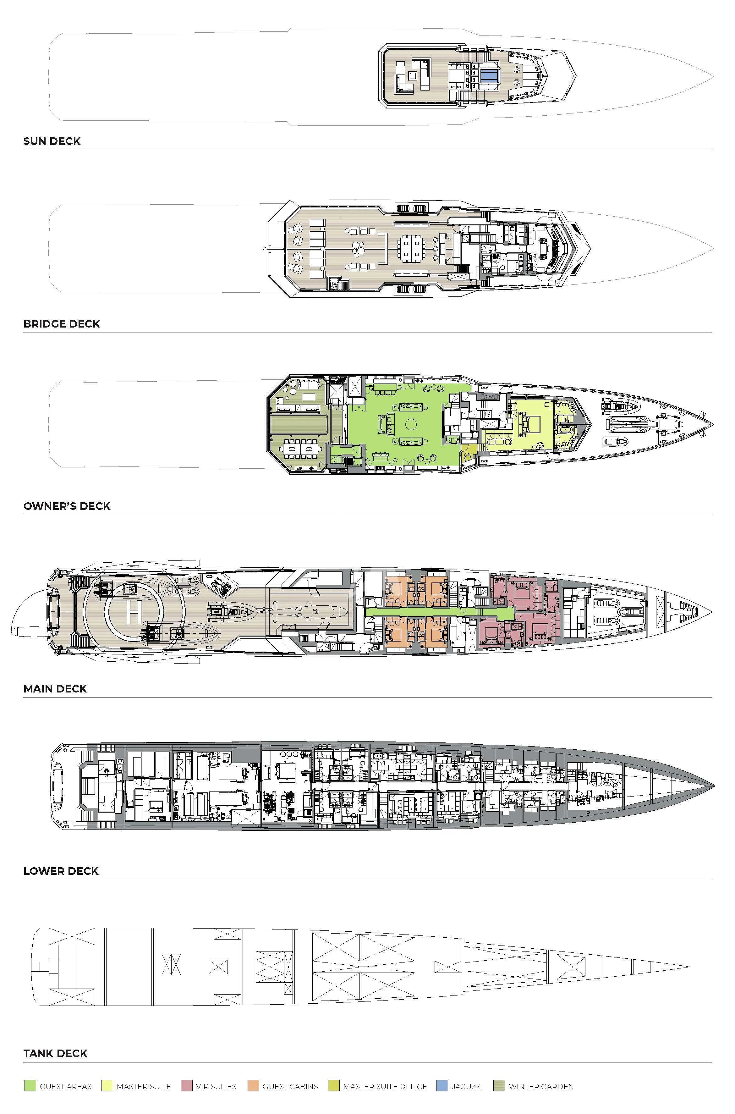 diagram aboard WANDERLUST Yacht for Charter
