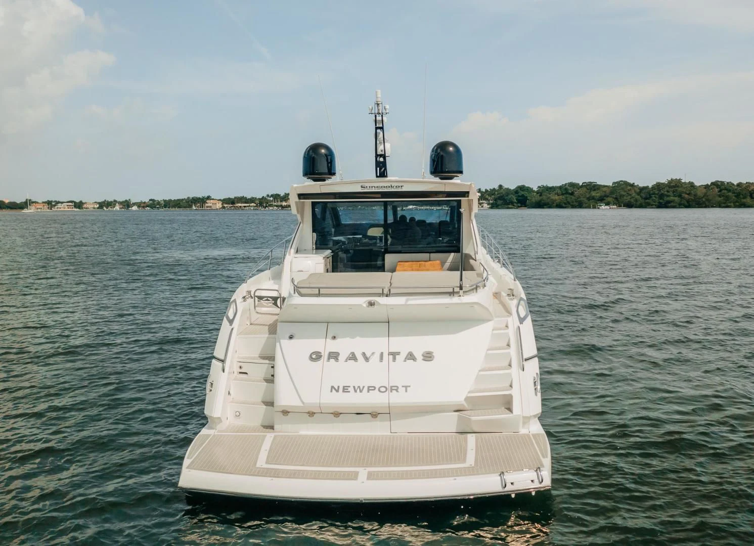 a boat on the water aboard GRAVITAS Yacht for Charter