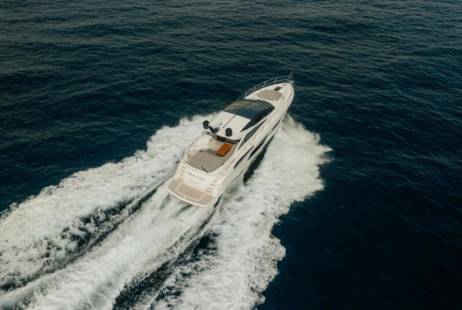 a boat on the water aboard GRAVITAS Yacht for Charter