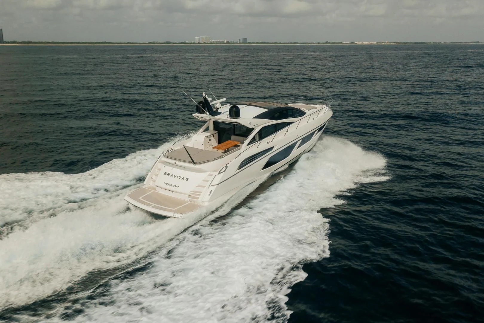 a boat on the water aboard GRAVITAS Yacht for Charter