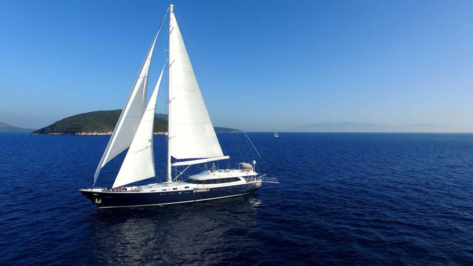 a sailboat on the water aboard CANARIA Yacht for Sale