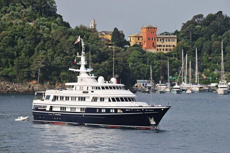 a boat on the water aboard VIRGINIAN Yacht for Sale