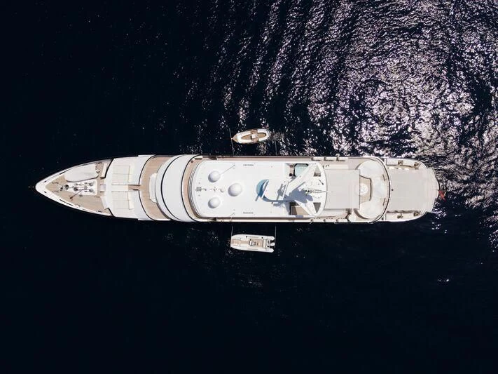 a silver and white object aboard VIRGINIAN Yacht for Sale