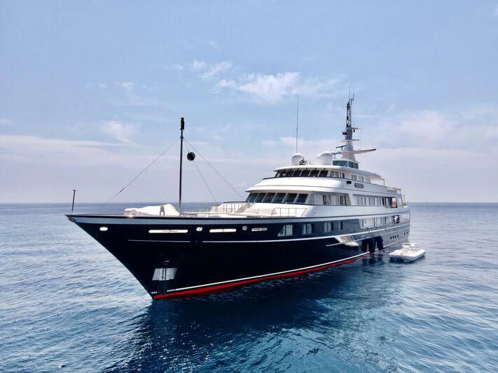 a boat in the water aboard VIRGINIAN Yacht for Sale