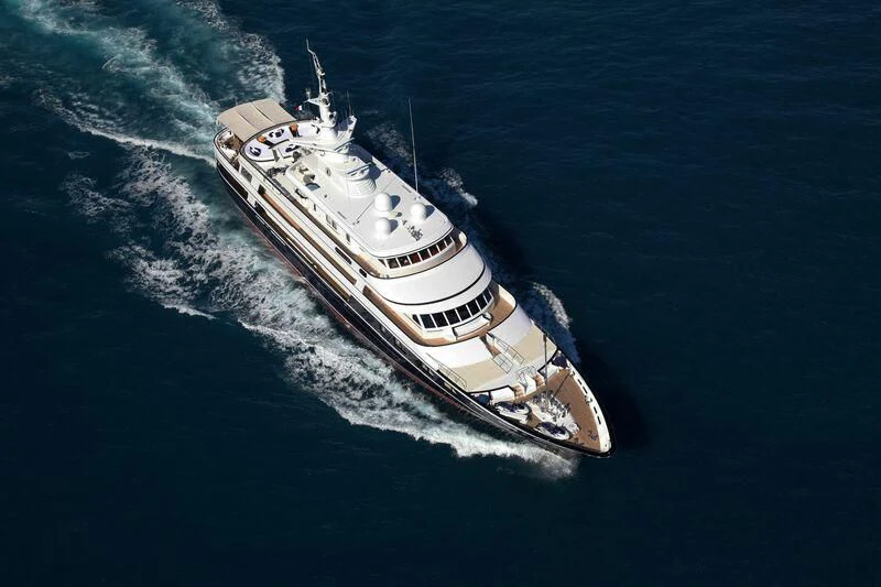 a ship in the water aboard VIRGINIAN Yacht for Sale