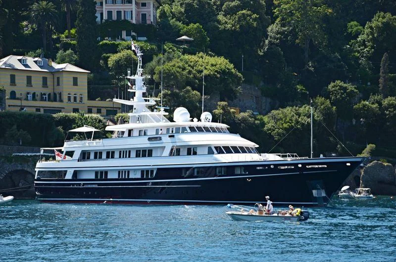 a boat on the water aboard VIRGINIAN Yacht for Sale