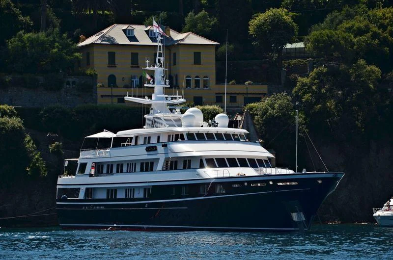 a boat on the water aboard VIRGINIAN Yacht for Sale
