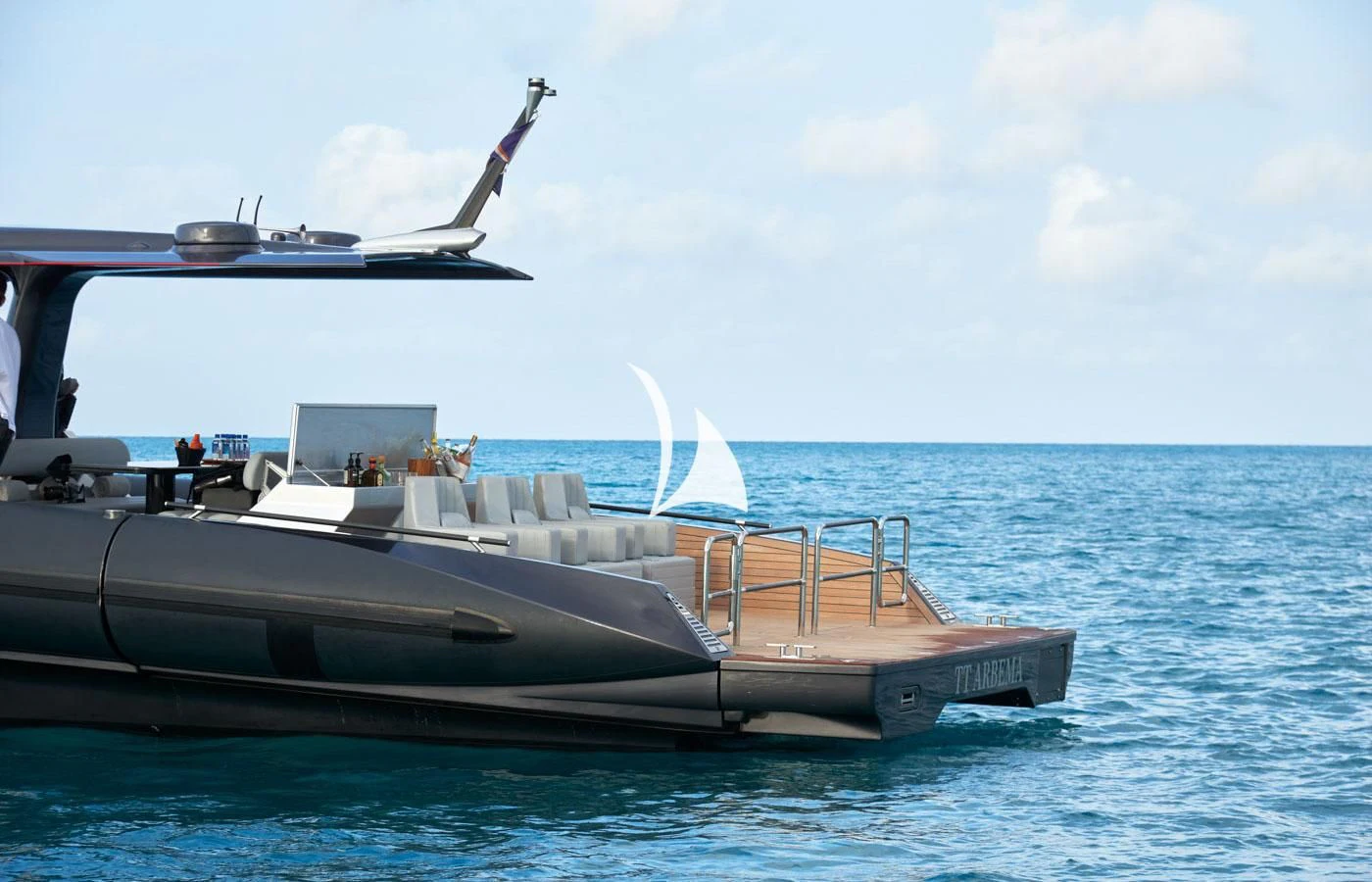 a boat on the water aboard ARBEMA Yacht for Sale